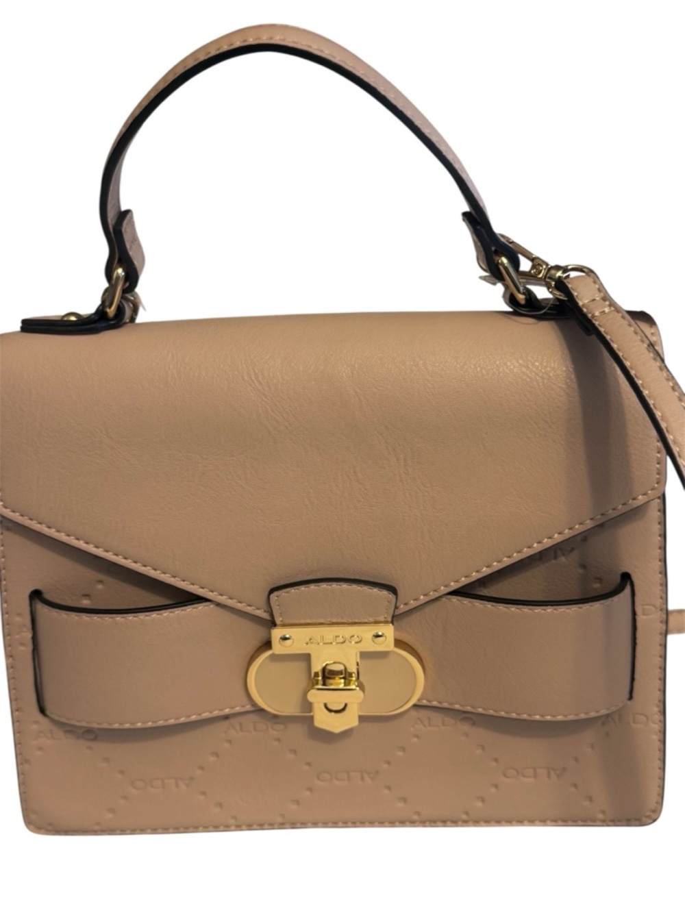 NWT Aldo Women's Dusty Pink Twist Lock  Hand, Shoulder, Crossbody Bag